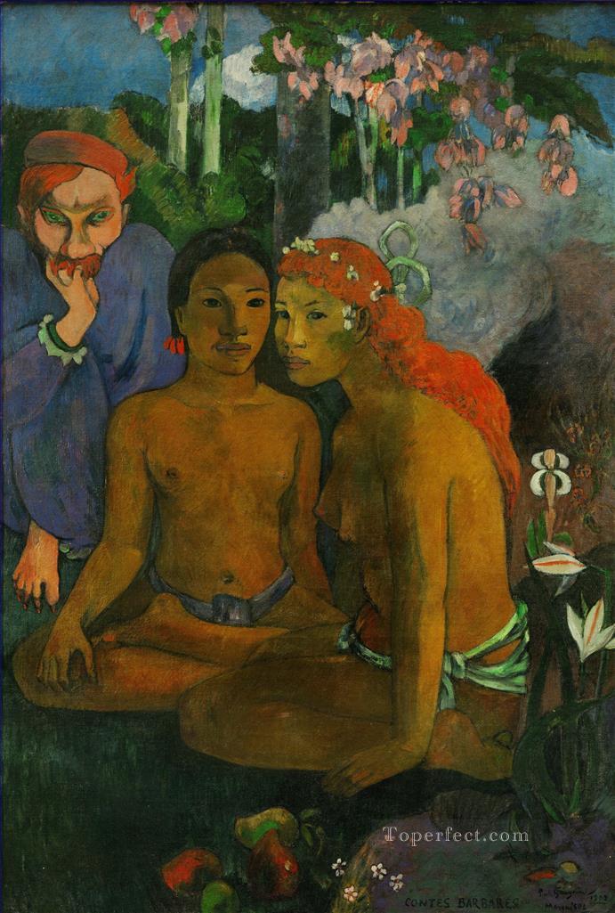 Barbarous Tales Post Impressionism Primitivism Paul Gauguin Oil Paintings